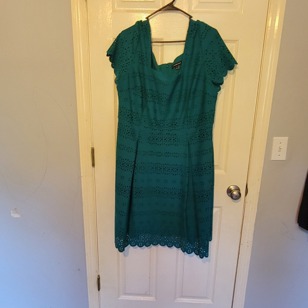 Lane Bryant Teal Midi Dress